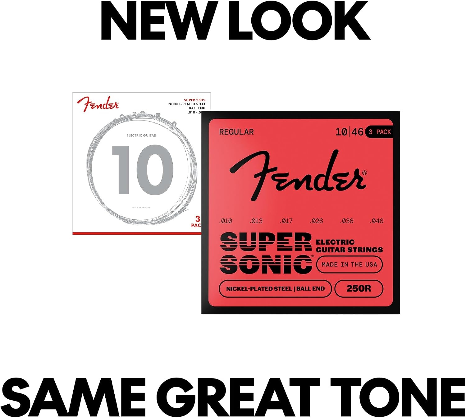 image:imageFender Super 250 Electric Guitar Strings Nickel Plated Steel Ball End 250XS 008038Regular 1046