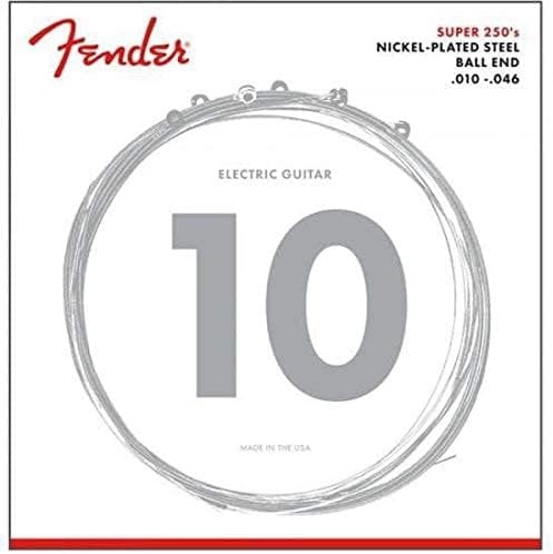 image:imageFender Super 250 Electric Guitar Strings Nickel Plated Steel Ball End 250XS 008038Regular 1046