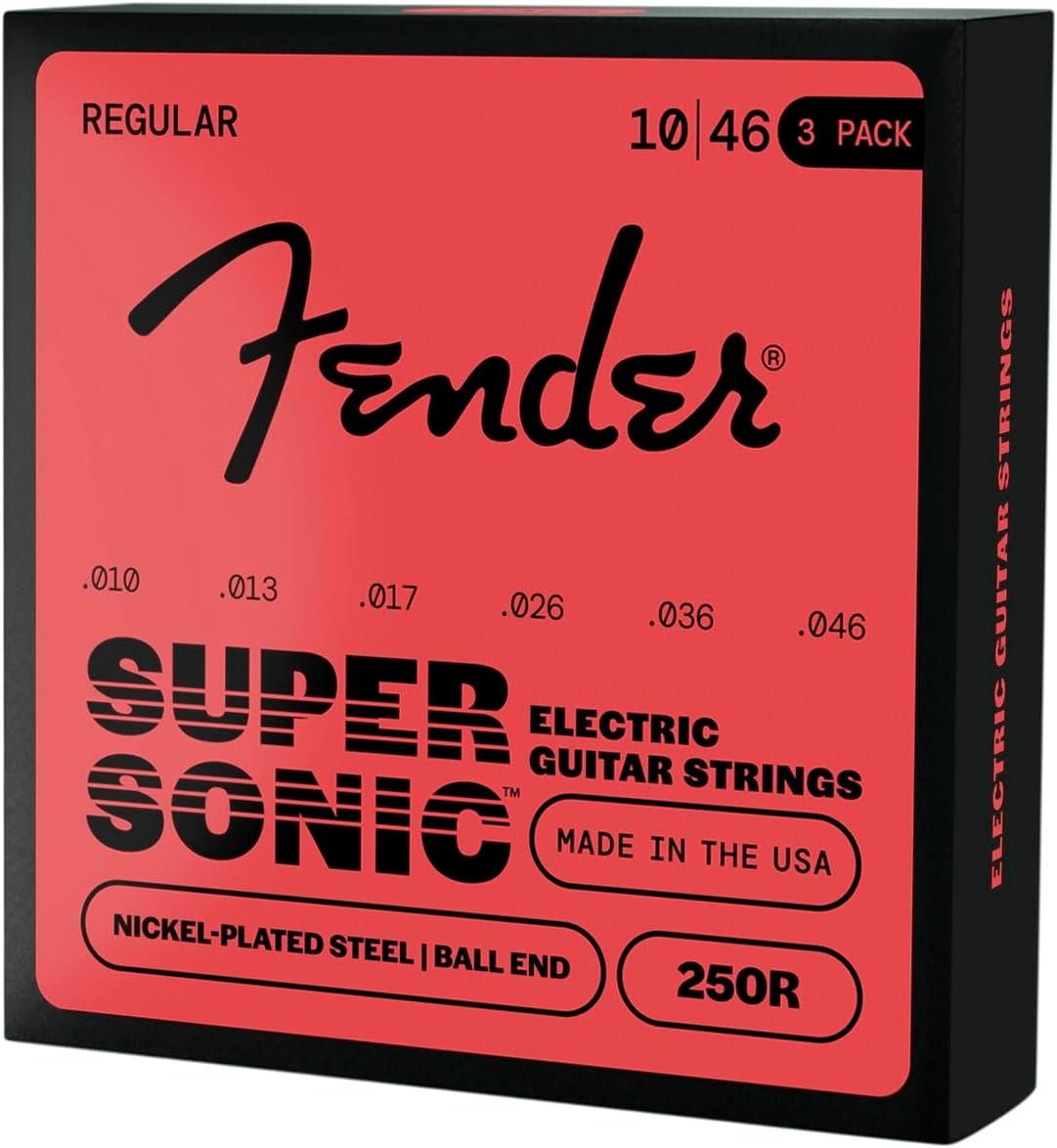 image:imageFender Super 250 Electric Guitar Strings Nickel Plated Steel Ball End 250XS 008038Regular 1046