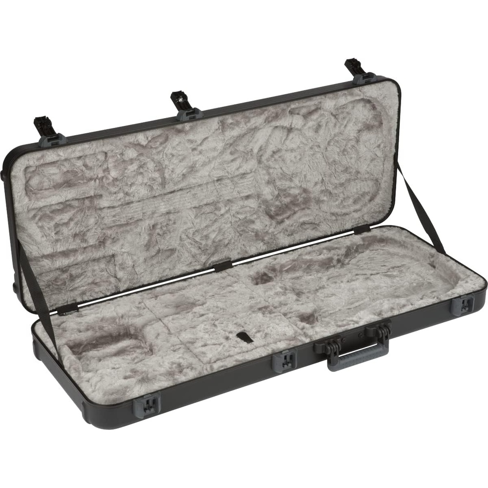 image:imageFender Deluxe Molded Guitar Case for Stratocaster and Telecaster Electric Guitars MilitaryGrade ABS Hard Shell with TSA Lock Custom Foam Interior Protective Travel Case BlackBlack