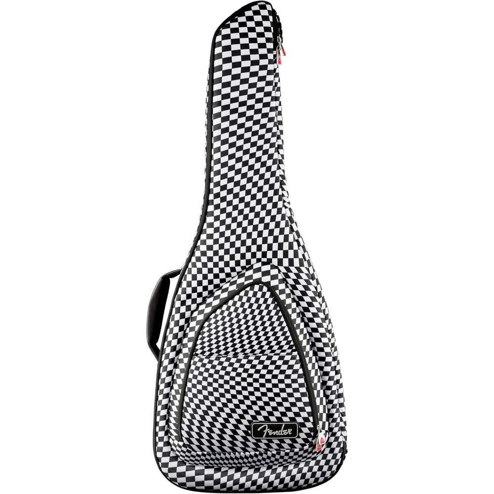 image:imageFender FlatTop Dreadnought Hard Shell Acoustic Guitar Case Padded BlackCheckerboard