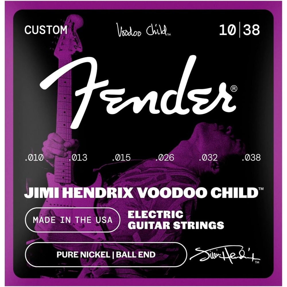 image:imageFender Hendrix Voodoo Child Electric Guitar Strings Vintage Nickel Ball End 010038Vintage Nickel