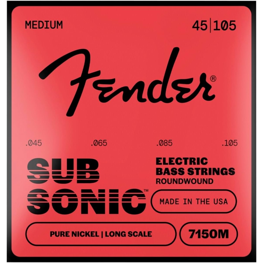 image:imageFender Original 7150 Bass Strings Pure Nickel Roundwound Long Scale 7150ML 045100Medium 45105