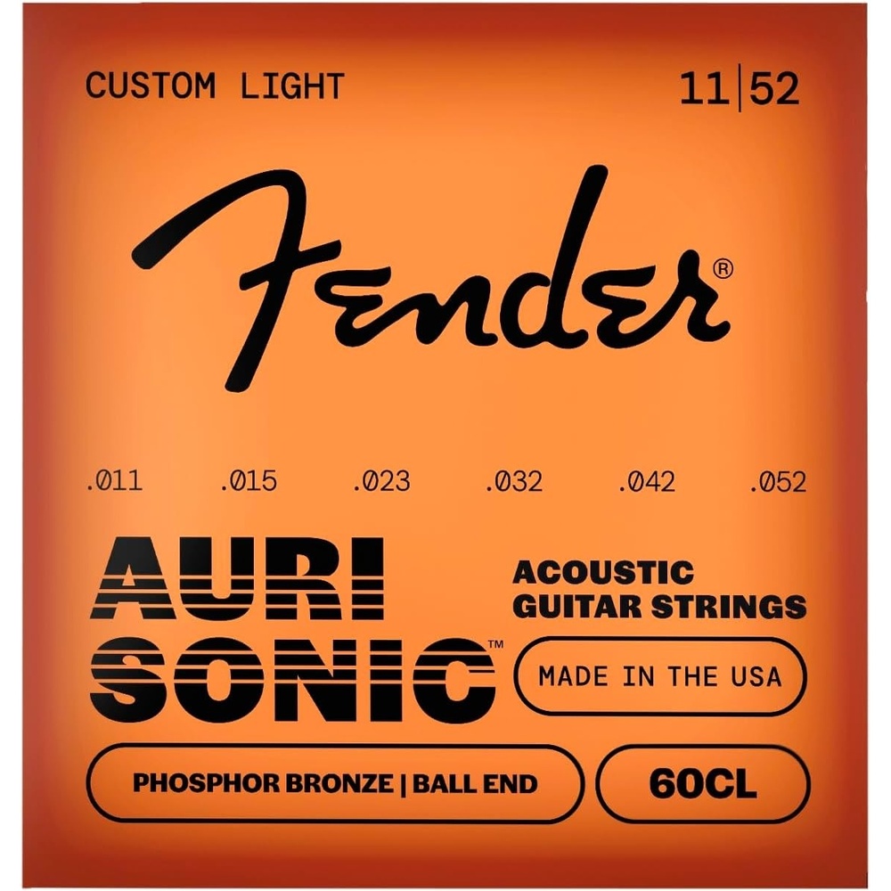 image:imageFender Phosphor Bronze Acoustic Guitar Strings Ball End 60L 012053Light 1152
