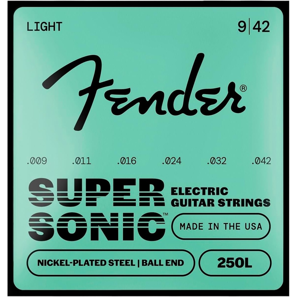 image:imageFender Super 250 Electric Guitar Strings Nickel Plated Steel Ball End 250XS 008038Light 942