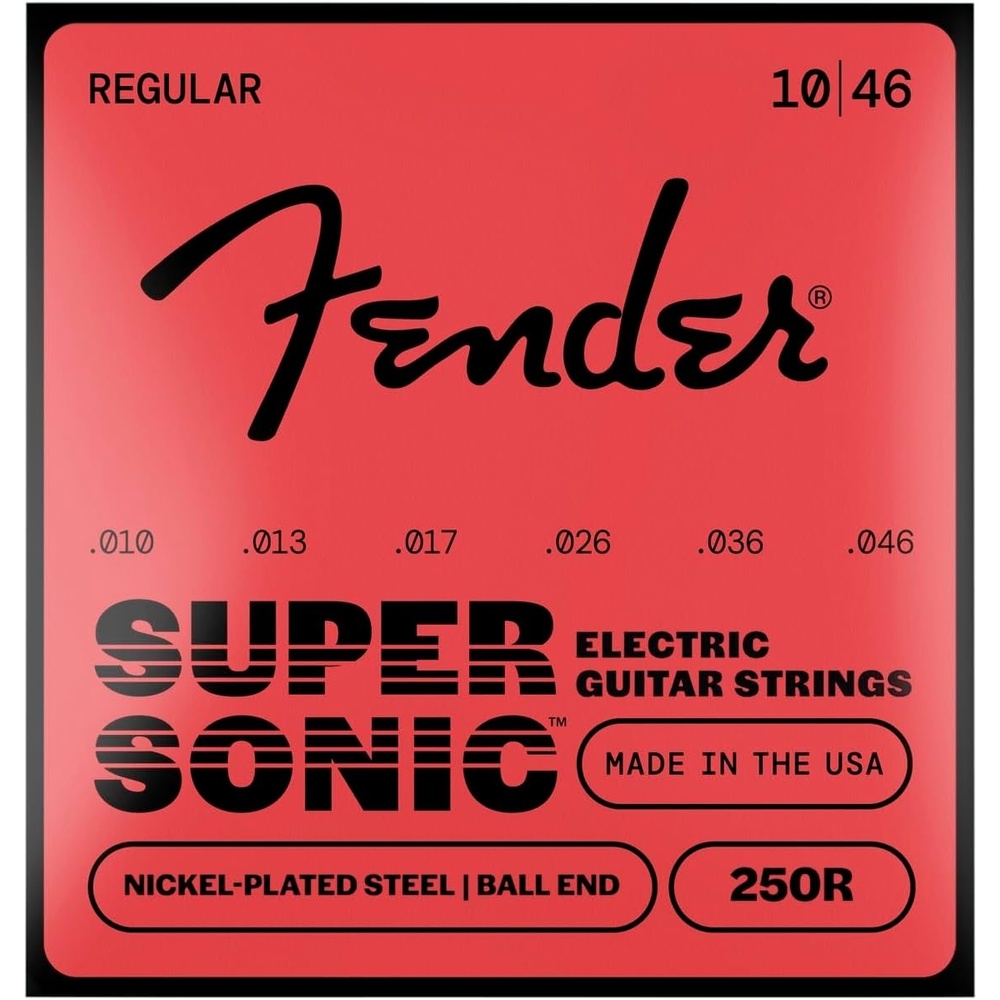 image:imageFender Super 250 Electric Guitar Strings Nickel Plated Steel Ball End 250XS 008038Regular 1046