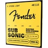 Fender 7250 Bass Strings, Nickel Plated Steel Roundwound, Long Scale, 7250ML .045-.100(5-String Light  40-115)
