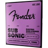 Fender 7250 Bass Strings, Nickel Plated Steel Roundwound, Long Scale, 7250ML .045-.100(Light  40-100)