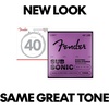 Fender 7250 Bass Strings, Nickel Plated Steel Roundwound, Long Scale, 7250ML .045-.100(Light  40-100)