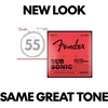 Fender 9050 Bass Strings, Stainless Steel Flatwound, 9050L .045-.100(Medium  55-105)
