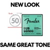 Fender 9050 Bass Strings, Stainless Steel Flatwound, 9050L .045-.100(Medium Light  50-100)