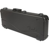 Fender Deluxe Molded Guitar Case for Stratocaster and Telecaster Electric Guitars, Military-Grade ABS Hard Shell with TSA Lock, Custom Foam Interior, Protective Travel Case, Black(Black)