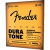 Fender Dura-Tone Coated 80/20 Bronze Acoustic Guitar Strings, .012-.052 String Gauge, Offers Clear Sound with a Smooth and Articulate Feel(Extra Light  10-48)