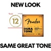 Fender Dura-Tone Coated 80/20 Bronze Acoustic Guitar Strings, .012-.052 String Gauge, Offers Clear Sound with a Smooth and Articulate Feel(Light  12-52)
