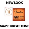 Fender Dura-Tone Coated Phosphor Bronze Acoustic Guitar Strings, 860XL .010-.048(Custom Light  11-52)