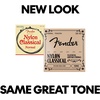 Fender Nylon Acoustic Strings, 100 Clear/Silver, Tie End .028-.043(Ball End)