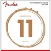 Fender Phosphor Bronze Acoustic Guitar Strings, Ball End, 60L .012-.053(Light 11-52 (Pack of 2))