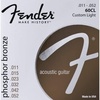 Fender Phosphor Bronze Acoustic Guitar Strings, Ball End, 60L .012-.053(Light 11-52 (Pack of 2))