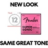Fender Super 250 Electric Guitar Strings, Nickel Plated Steel, Ball End, 250XS .008-.038(Heavy  12-52)