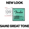Fender Super 250 Electric Guitar Strings, Nickel Plated Steel, Ball End, 250XS .008-.038(Light  9-42)