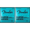 Fender Super 250 Electric Guitar Strings, Nickel Plated Steel, Ball End, 250XS .008-.038(Light Regular  9-46)