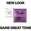 Fender Super 250 Electric Guitar Strings, Nickel Plated Steel, Ball End, 250XS .008-.038(Regular Heavy  10-52)