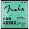 Fender 9050 Bass Strings, Stainless Steel Flatwound, 9050L .045-.100(Light  45-100)