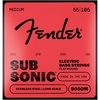 Fender 9050 Bass Strings, Stainless Steel Flatwound, 9050L .045-.100(Medium  55-105)