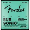 Fender 9120 Bass Strings, Nylon Tapewound, Long Scale, 9120M .058-.110(45-100)