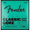 Fender Classic Core Electric Guitar Strings, Vintage Nickel, Bullet End, 3155L .009-.042(Light 9-42)