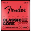 Fender Classic Core Electric Guitar Strings, Vintage Nickel, Bullet End, 3155L .009-.042(Regular 10-46)