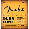 Fender Dura-Tone Coated 80/20 Bronze Acoustic Guitar Strings, .012-.052 String Gauge, Offers Clear Sound with a Smooth and Articulate Feel(Light  12-52)