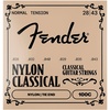 Fender Nylon Acoustic Strings, 100 Clear/Silver, Tie End .028-.043(Tie End)