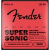 Fender Stainless 350 Electric Guitar Strings, Stainless Steel, Ball End, 350L .009-.042(Regular  10-46)