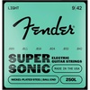 Fender Super 250 Electric Guitar Strings, Nickel Plated Steel, Ball End, 250XS .008-.038(Light  9-42)