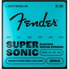 Fender Super 250 Electric Guitar Strings, Nickel Plated Steel, Ball End, 250XS .008-.038(Light Regular  9-46)