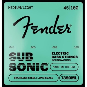 Fender 9120 Bass Strings, Nylon Tapewound, Long Scale, 9120M .058-.110(45-100)