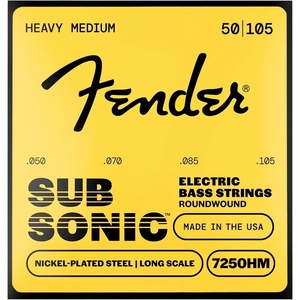 Fender 9120 Bass Strings, Nylon Tapewound, Long Scale, 9120M .058-.110(50-105)