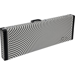 Fender Classic Series Wood Case, Stratocaster/Telecaster, Black(Wavy Checkerboard)