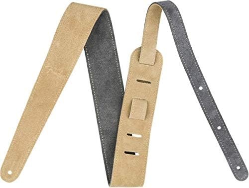 image:imageFender Reversible Suede Guitar Strap 2in GrayTanGrayTan