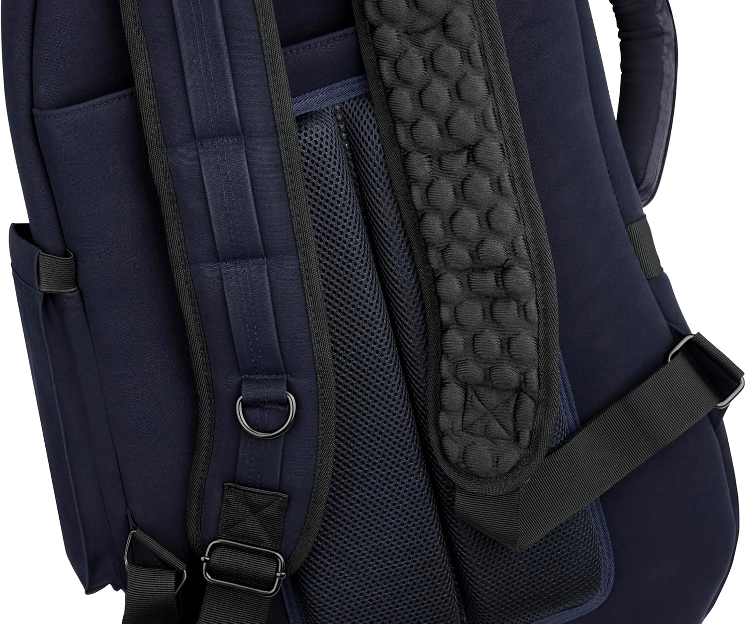 image:imageFender Troubadour Bass Guitar Gig Bag Padded Guitar Case with Ergonomic Backpack Straps WeatherResistant Waxed Canvas with 25mm Padded Protection Professional Travel CaseNavy