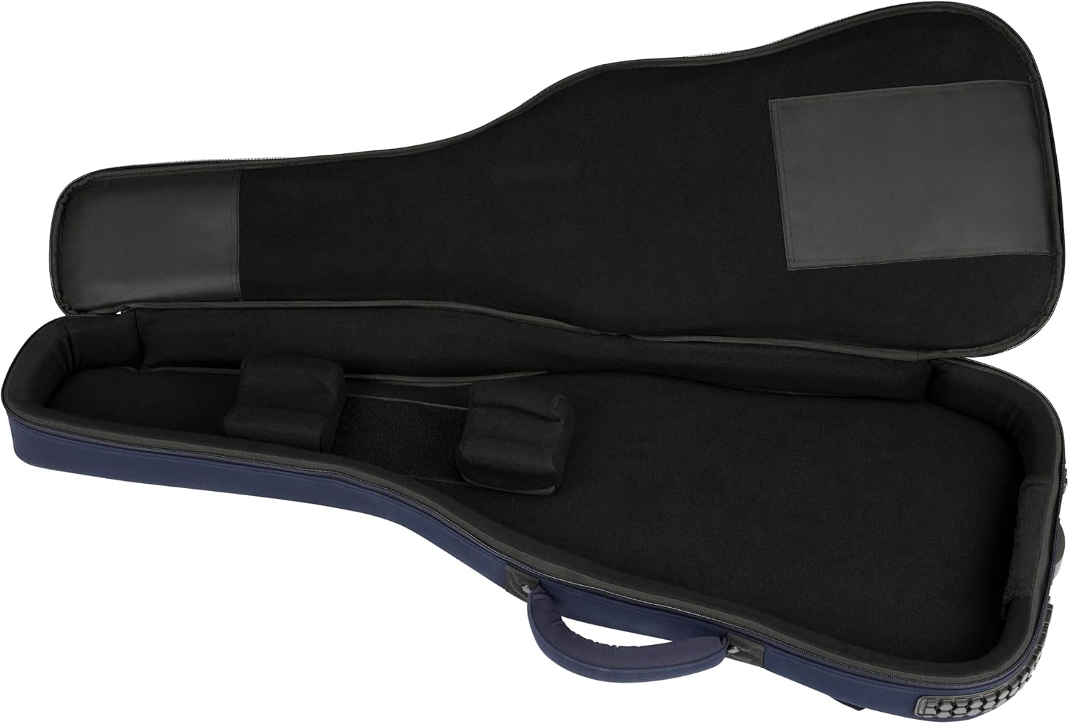 image:imageFender Troubadour Bass Guitar Gig Bag Padded Guitar Case with Ergonomic Backpack Straps WeatherResistant Waxed Canvas with 25mm Padded Protection Professional Travel CaseNavy