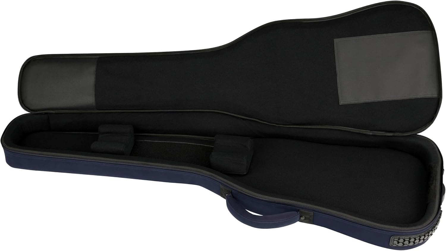 image:imageFender Troubadour Bass Guitar Gig Bag Padded Guitar Case with Ergonomic Backpack Straps WeatherResistant Waxed Canvas with 25mm Padded Protection Professional Travel CaseNavy
