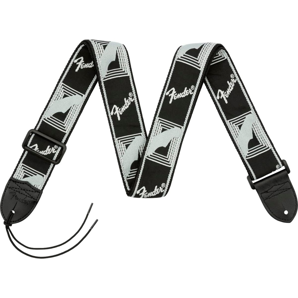 image:imageFender Monogrammed Guitar Strap 2in BlackYellowBrownBlackLight GreyDark Grey