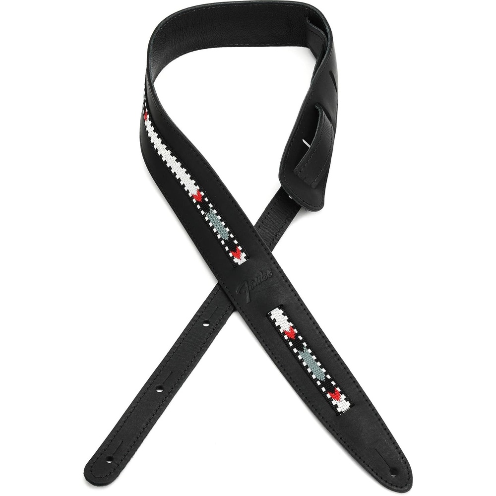image:imageFender Paramount Acoustic Leather Guitar Strap BrownBlack