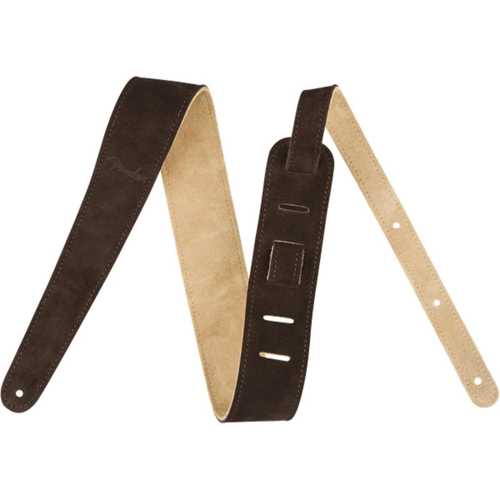 image:imageFender Reversible Suede Guitar Strap 2in GrayTanBrownTan