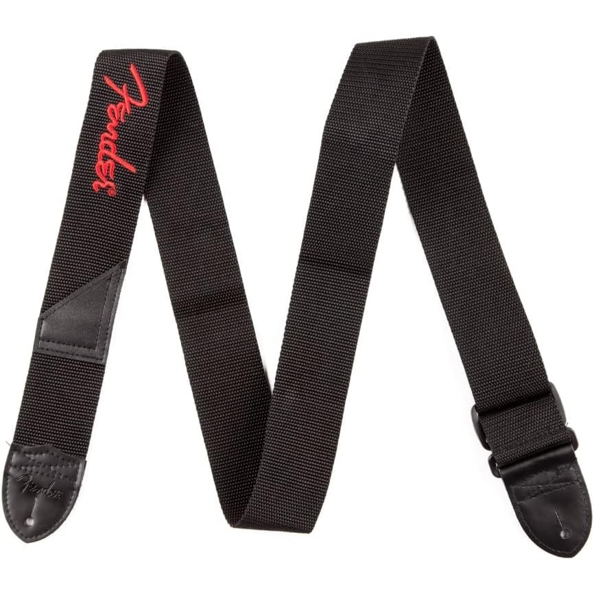 image:imageFender StrapBlack With Red Logo
