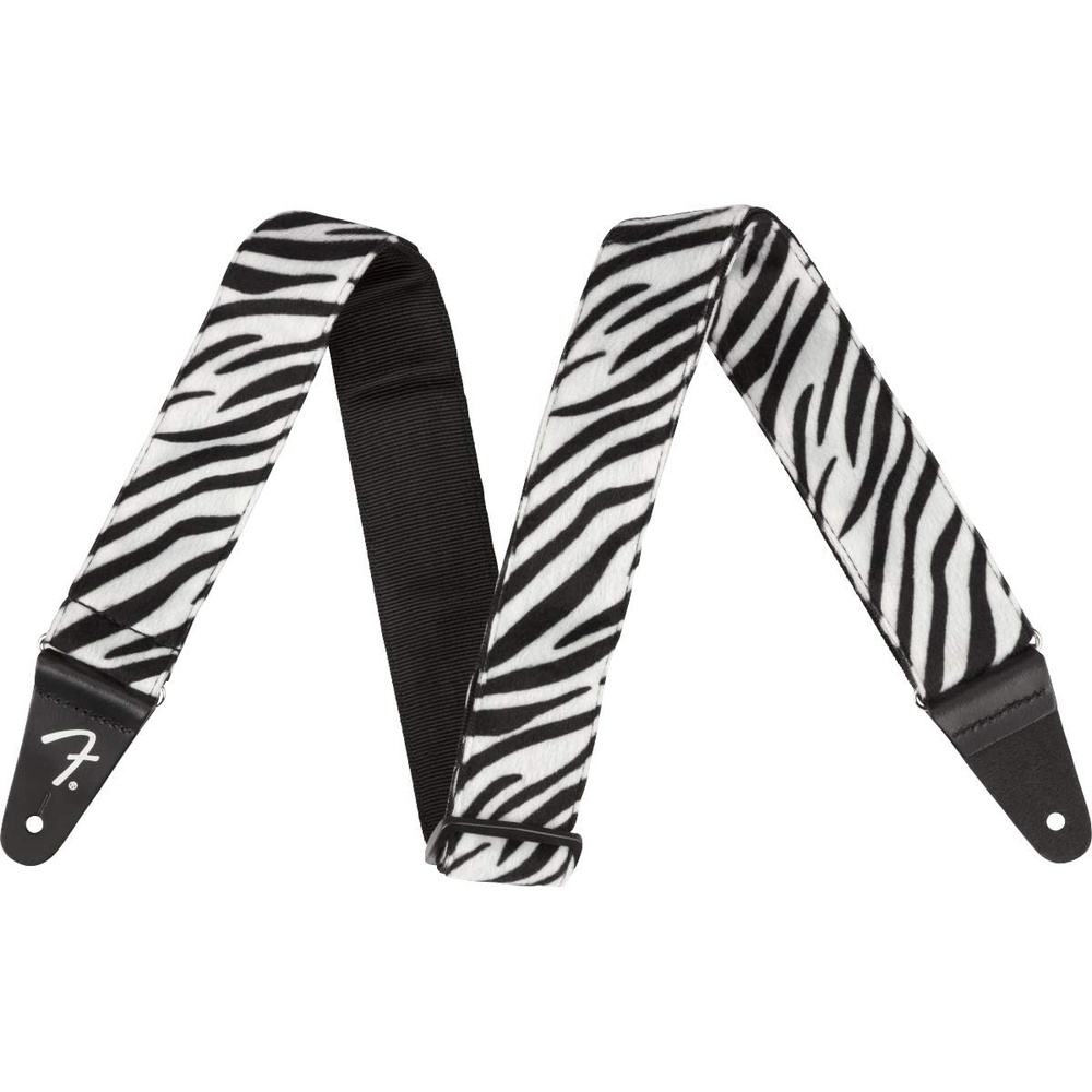 image:imageFender Wild Animal Print Guitar Strap 2in ZebraZebra