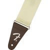 Fender Am Pro Seat Belt Guitar Strap, 2in, Mercury(Olympic White)