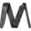 Fender Artisan Crafted Leather Guitar Strap, 2in, Black(Black)